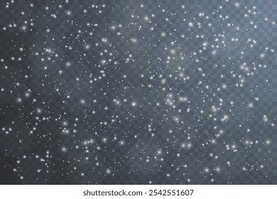 White dust light. Bokeh light glow lights background effect. Christmas background of sparkling dust Christmas glowing light bokeh light confetti lights and glitter texture overlay for your design.