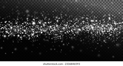 luz blanca de polvo. Fondo del efecto de las luces de bokeh. fondo de polvo brillante navideño Navidad brillante luz de color de fondo confetti y brillante textura superpuesta para tu diseño.
