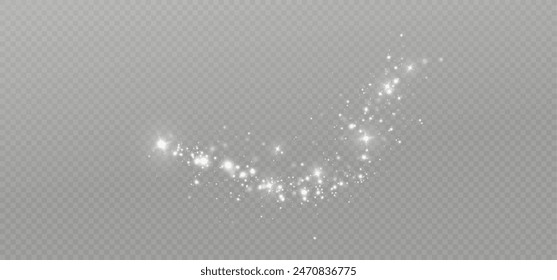 Weißes Staublicht.Lichtstreuung.Weiße Teilchen. Abstrakter Hintergrund.Für Karten, Glückwünsche,Weihnachtsmusiken,Banner.