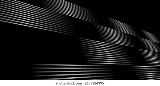 White dynamic abstract vector background with diagonal lines. Trendy classic color. 3d cover business presentation banner for sale evening party event. vector
