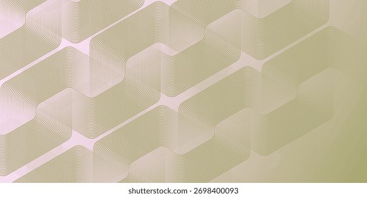 White dynamic wavy hexagon texture wallpaper poster illustration effect background curve