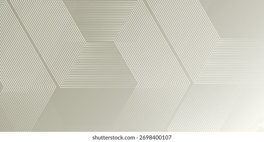 Weiß dynamisch wellig sechseckige Textur Tapete Poster Banner Muster Vektor moderne Kunst 