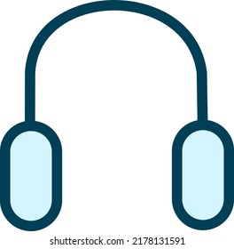 White ear warmers, illustration, vector on a white background.