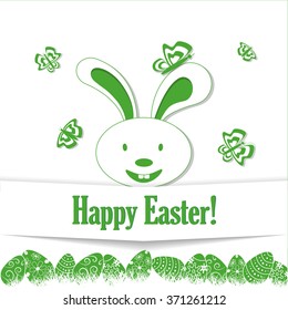 White easter background