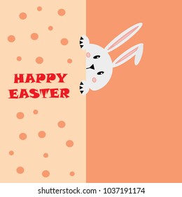 White easter rabbit. Easter Bunny