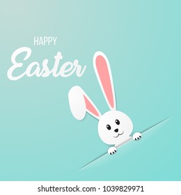 White easter rabbit. Easter Bunny