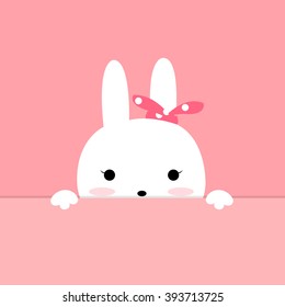 White easter rabbit. Easter Bunny