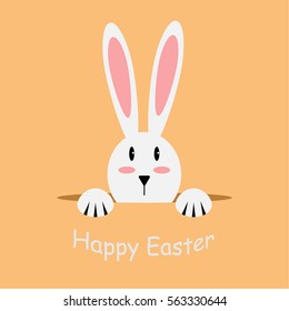 White easter rabbit. Easter Bunny