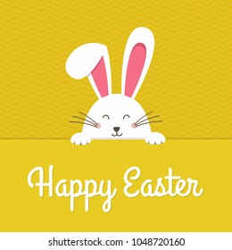 White easter rabbit. Easter Bunny. Happy Holidays