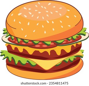 white, eating, green, grilled, object, onion, salad, seed, sesame, tomato, vector, background, bread, cooked, cooking, cuisine, culture, dinner, food, gourmet, tasty, vegetable, burger isolated, hambu