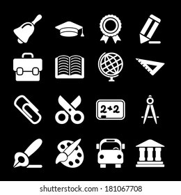 White Education Icons