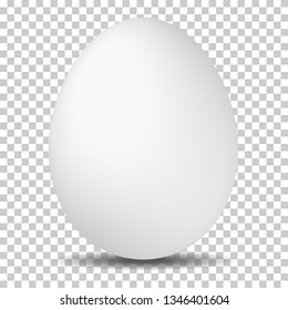 white egg on transparent background