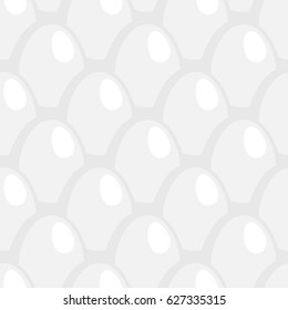 White Egg seamless pattern ornament . Eggs background texture
