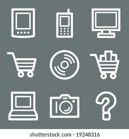 White electronics web icons V2