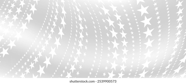 Diseño de fondo elegante blanco con patrón de estrellas. Ilustración de Navidades. Plantilla de Vector de invierno de lujo para invitación, volante, diseño de portada, invitación de lujo, Anuncio de negocios, cupón prestigioso.