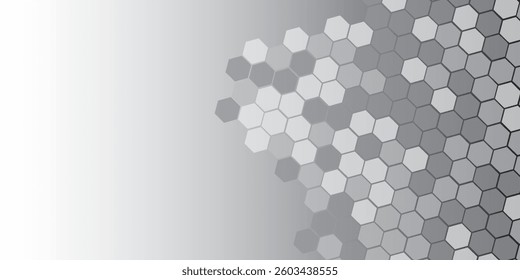 white elegant background with hexagon pattern