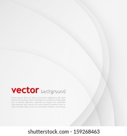 White Elegant Business Background Vector Wave Lines Wavy