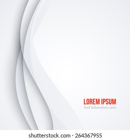 Fundo de negócios elegante branco. Ilustração vetorial. Design de papel do modelo.