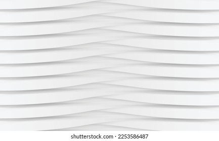 Weiße, elegante Linien abstraktes Hintergrunddesign. Moderne, abstrakte Sammlung von Meta-Hintergrundbildern mit weißer Welle