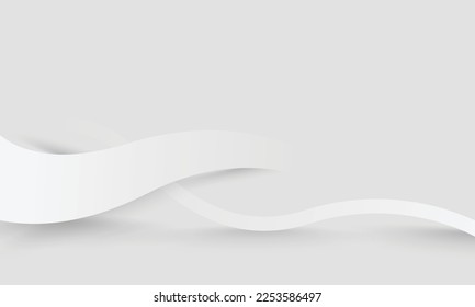 Weiße, elegante Linien abstraktes Hintergrunddesign. Moderne, abstrakte Sammlung von Meta-Hintergrundbildern mit weißer Welle