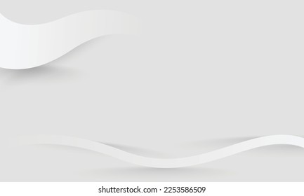 Weiße, elegante Linien abstraktes Hintergrunddesign. Moderne, abstrakte Sammlung von Meta-Hintergrundbildern mit weißer Welle