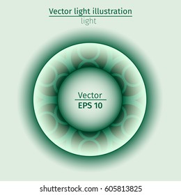 White element design gradient light