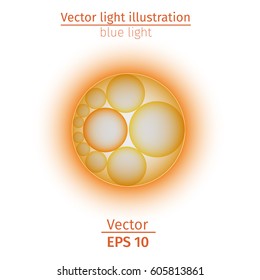White element design gradient light