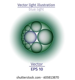 White element design gradient light