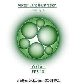White element design gradient light