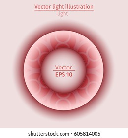 White element design gradient light