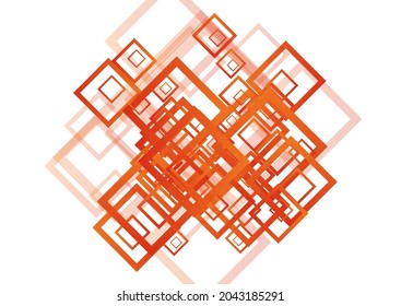 White Element Trendy Vector Background. Mosaic Rectangular Banner. Yellow Concept Poster. Gray Geometry Texture.