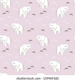White  elephant and gray mouse