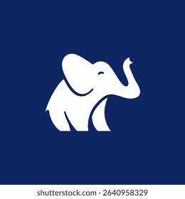 white elephant logo, mascot identity