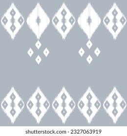 white elephant pattern on indigo background