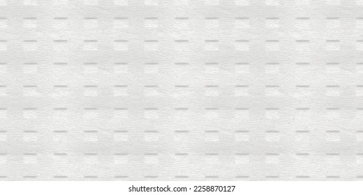 Patrón sin fisuras en blanco con textura de papel higiénico. Fondo del tejido blando. Superficie de toalla de cocina limpia. Material reciclado con efecto de ruido. Ilustración vectorial.