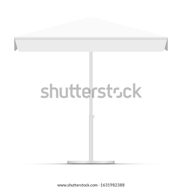 Download White Empty Beach Umbrella Commercial Vector Stock Vector Royalty Free 1631982388