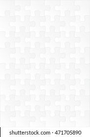 white empty puzzle game background in vector format