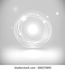 Energía blanca. Ilustración del vector
