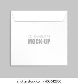 White envelope cover vector illustration.