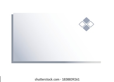white envelope design for corporate brands vector illustration design