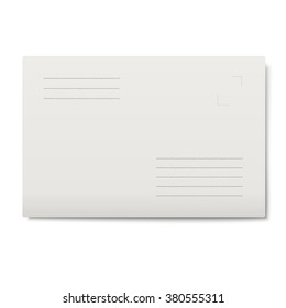 White envelope isolated