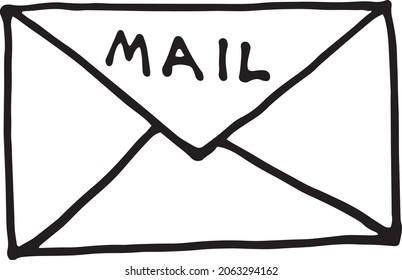 white envelopes isolated. vector illustration