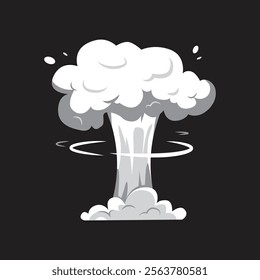 White explosions of flames and fire design vector
