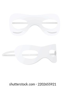 White eye mask. vector illustration