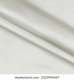 White fabric smooth texture surface background.