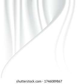 White fabric texture background. The luxury of white fabric with high resolution. EPS.file