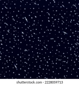 White falling snow on transparent background