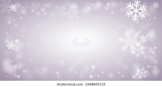 Composición blanca de copos de nieve. Partículas congeladas de nieve. Ilustración de Clima de nieve gris blanco. Remolinos copos de nieve diciembre tema. Paisaje de huracán de nieve.