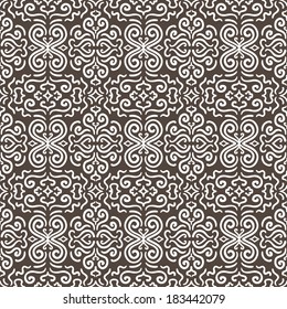 White fantasy contrast seamless pattern background
