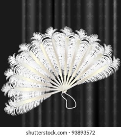 white feathers fan